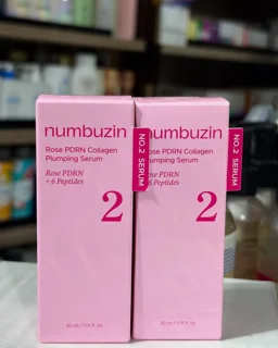 سرم آبرسان و حجم‌دهنده نامبوزین شماره ۲ مدل Rose PDRN Collagen Plumping Serum